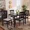 Baxton Studio Jackson Grey Upholstered and Espresso Wood 5-Piece Dining Set 166-10763-8026 - alternate 2